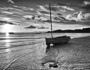 Low tide at Abersoch, North Wales by Nick Blake 